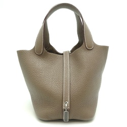 Hermes Picotin Lock PM □M stamped 2009 Women's handbag Togo Etoupe (beige)