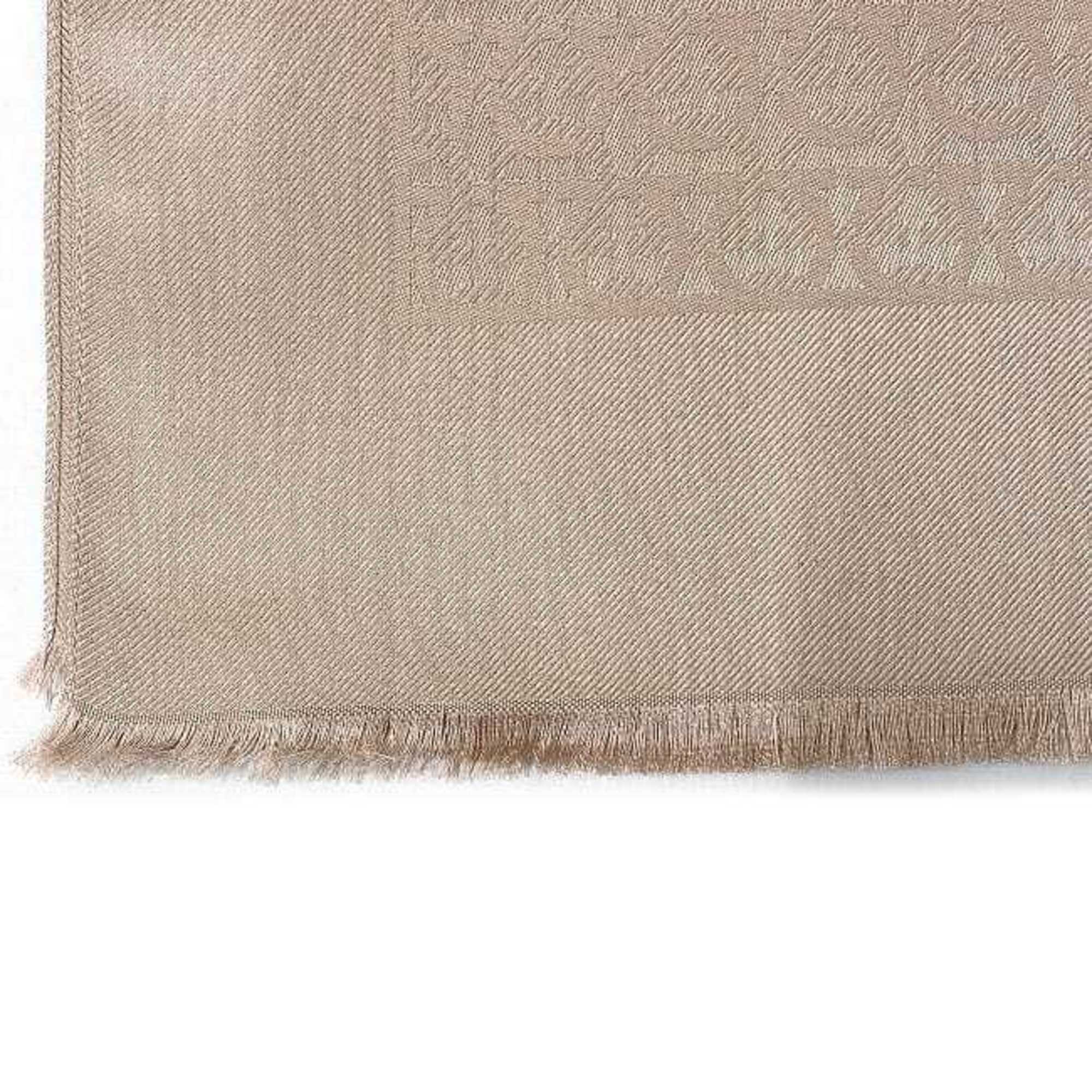 Salvatore Ferragamo scarf, pink beige, Gancini 327987 003 ec-20442, silk, Ferragamo, long, women's