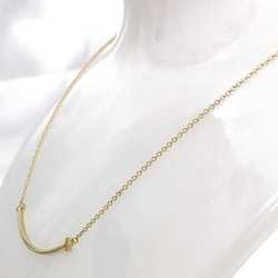Tiffany T Smile Small Necklace Yellow Gold YG f-20389 Au 750 K18 TIFFANY&Co. 18K Women's