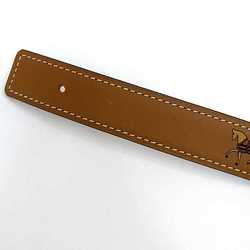 Hermes Belt Brown ec-20327 Horse Pattern Leather Y Stamp HERMES Only 25mm 80cm Women's