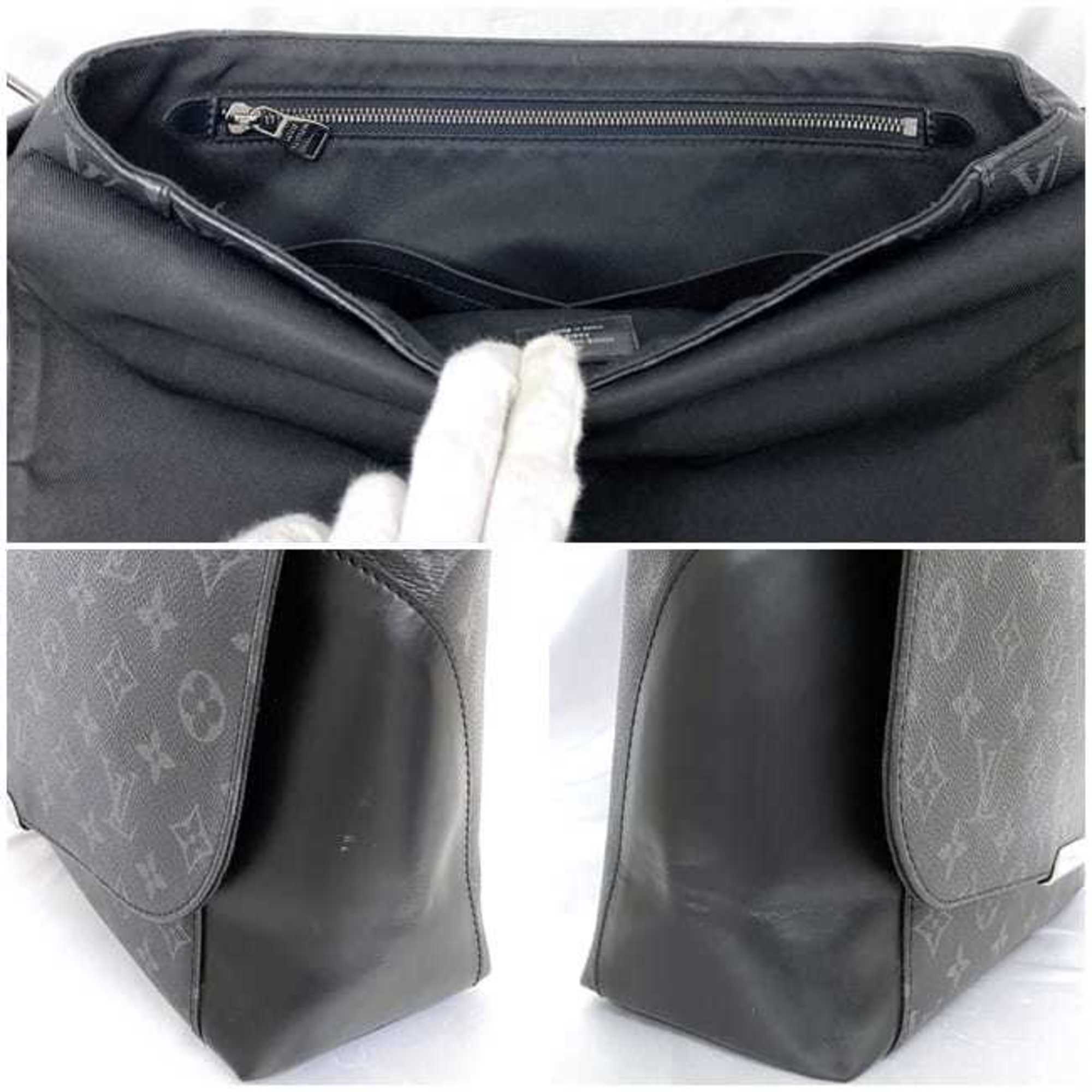 Louis Vuitton Bag Explorer MM Black Monogram Eclipse M40539 f-20385 Shoulder Canvas CA3136 LOUIS VUITTON Flap