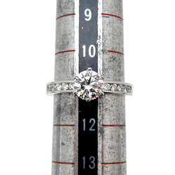 Tiffany 0.81ct Diamond Solitaire Ladies Ring, Pt950 Platinum, Size 11