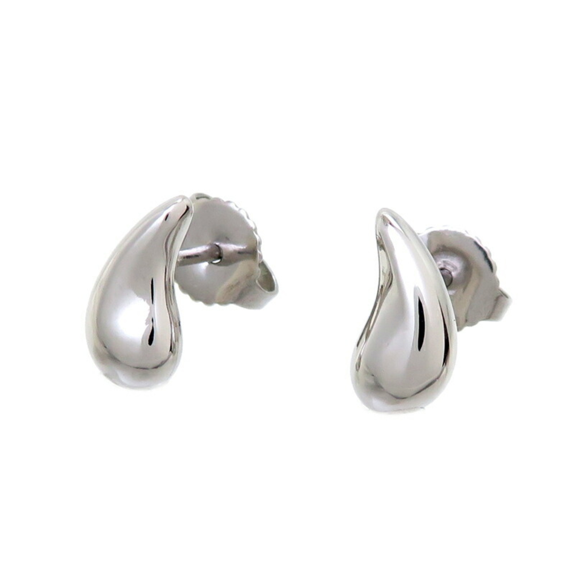 Tiffany Elsa Peretti Teardrop Women's Earrings Pt950 Platinum