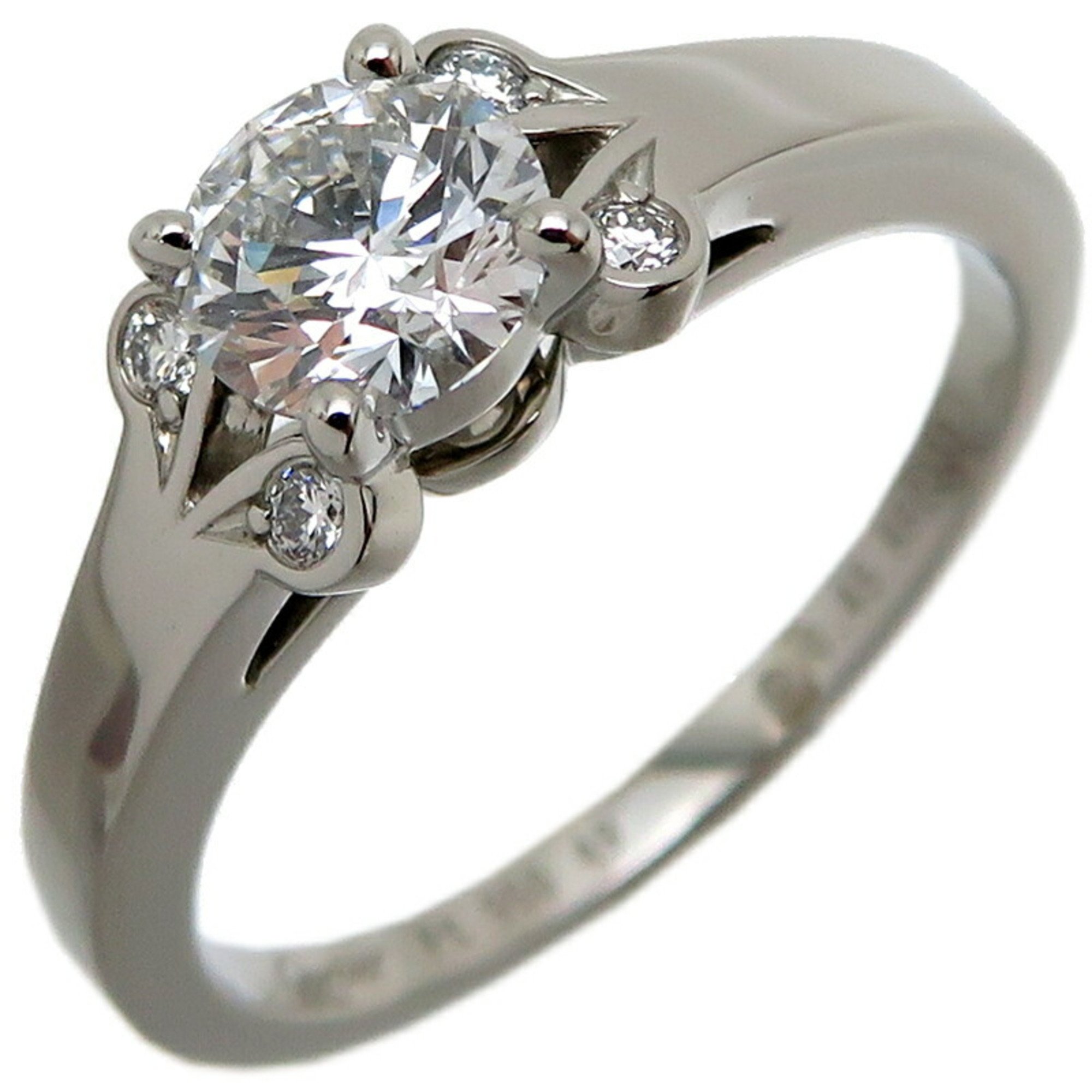 Cartier 0.45ct Diamond Ballerina Solitaire Ladies Ring N4197949 Pt950 Platinum Size 9