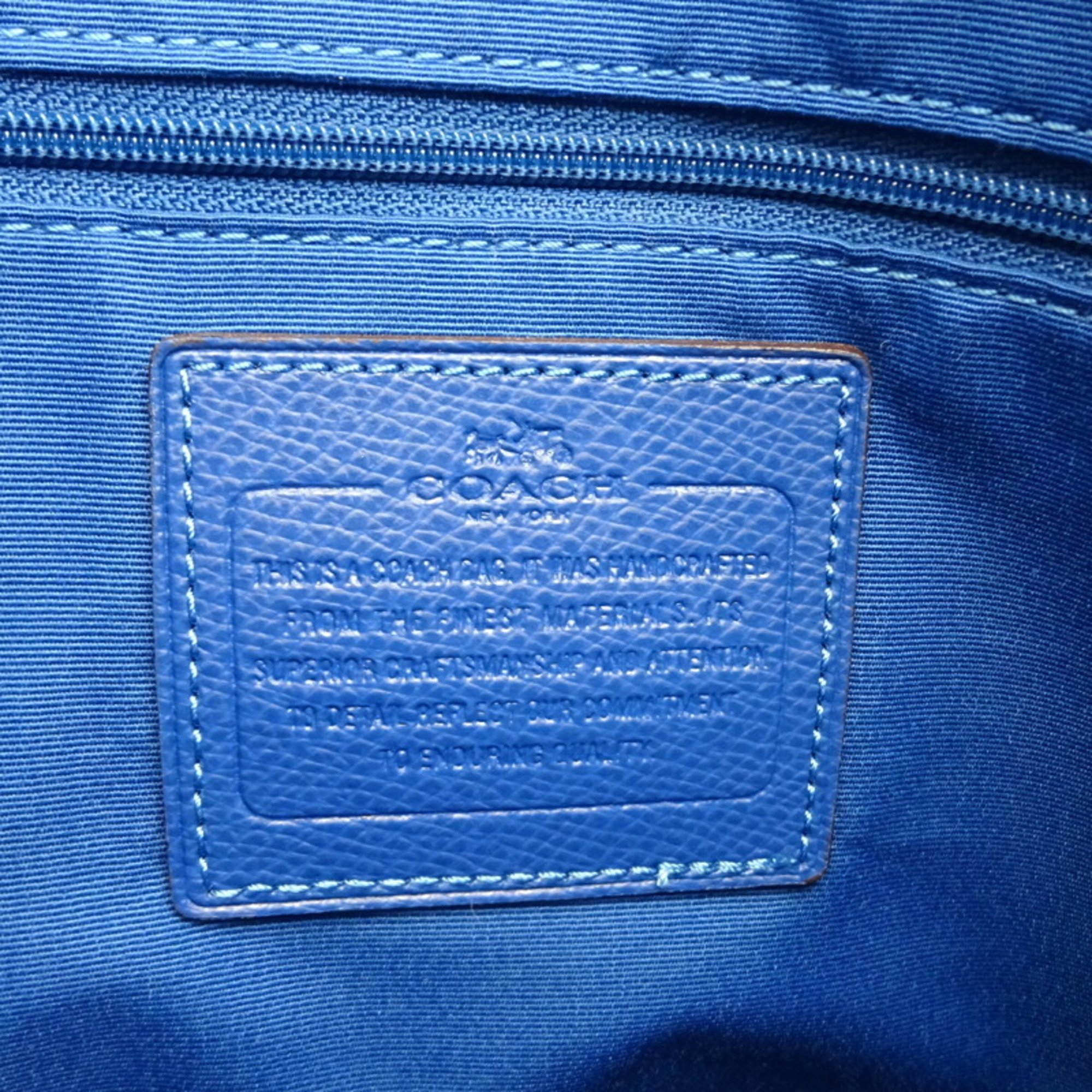 Coach Signature Women's Shoulder Bag F34938 Leather Beige