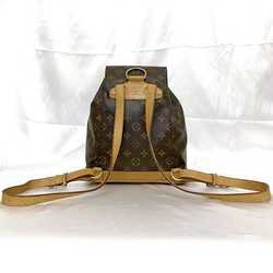 Louis Vuitton Backpack Montsouris MM Brown Monogram M51136 f-20472 Canvas Tanned Leather SP1907 LOUIS VUITTON Flap Belt