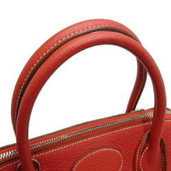 Hermes Bolide 31 □O stamp 2011 Palladium (silver) hardware Ladies handbag Togo Rosy (red)