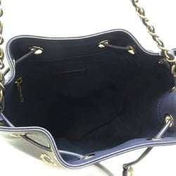 Chanel Deauville Shoulder Women's Bag Caviar Skin Navy