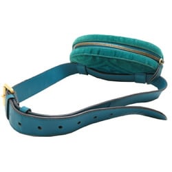 Gucci GG Marmont Women's Waist Bag 476434 Suede Green