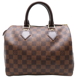 Louis Vuitton Speedy 25 Women's Handbag N41532 Damier Ebene (Brown)