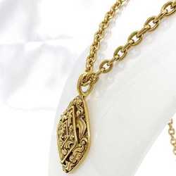 Chanel Necklace Gold f-20510 Long GP CHANEL Coco Mark Diamond Chain Women's