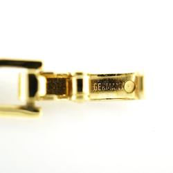 Christian Dior Bracelet CD Rhinestone GP Plated Gold Women's