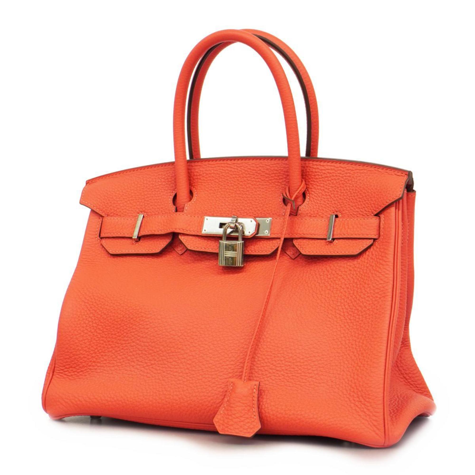 Hermes handbag Birkin 30 □R stamp Togo Rouge Pivoine Ladies