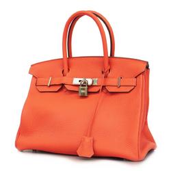 Hermes handbag Birkin 30 □R stamp Togo Rouge Pivoine Ladies