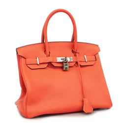 Hermes handbag Birkin 30 □R stamp Togo Rouge Pivoine Ladies