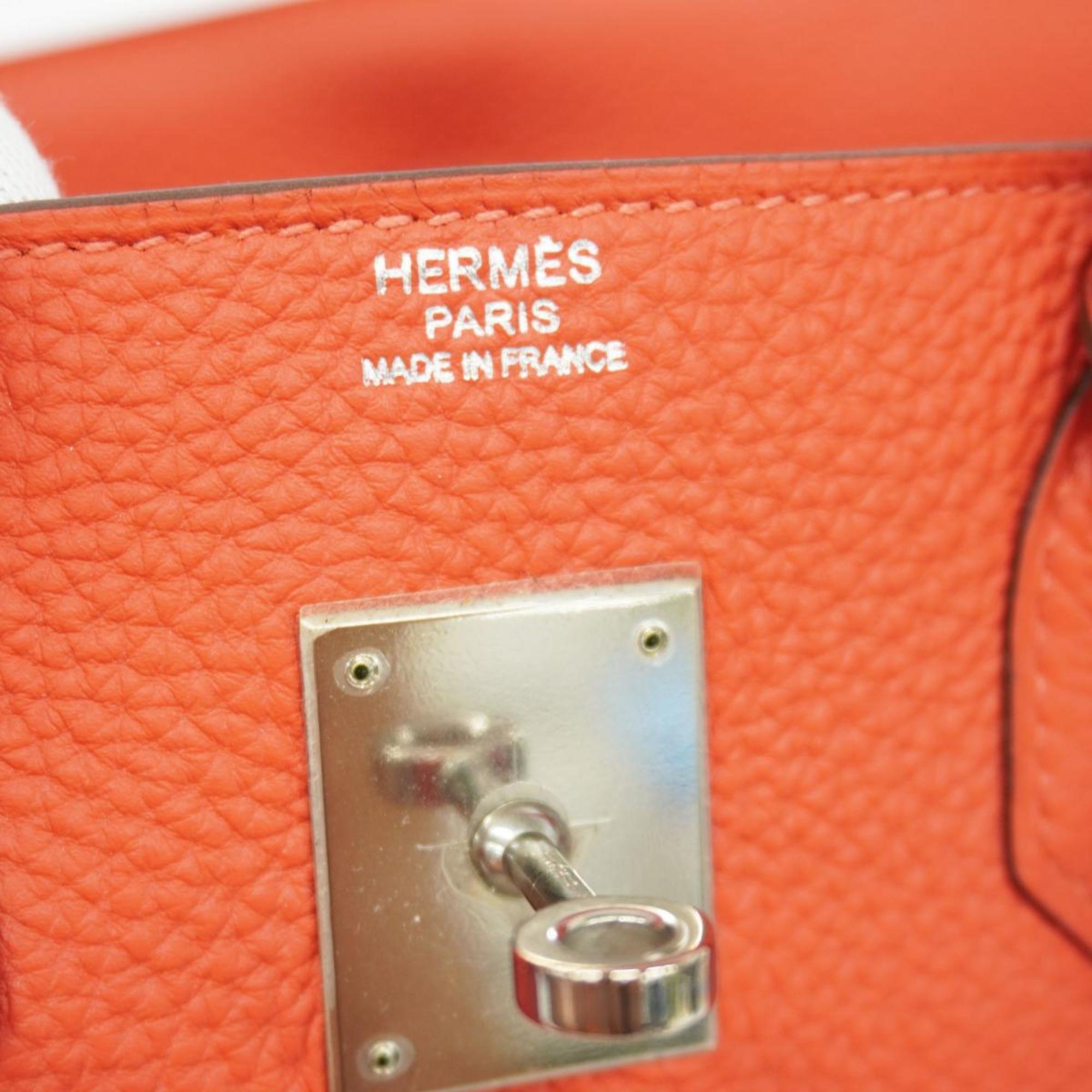 Hermes handbag Birkin 30 □R stamp Togo Rouge Pivoine Ladies