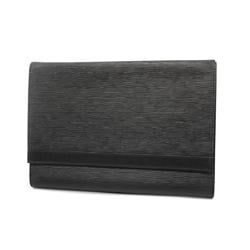 Louis Vuitton Clutch Bag Epi Pochette Envelope M52582 Noir Men's
