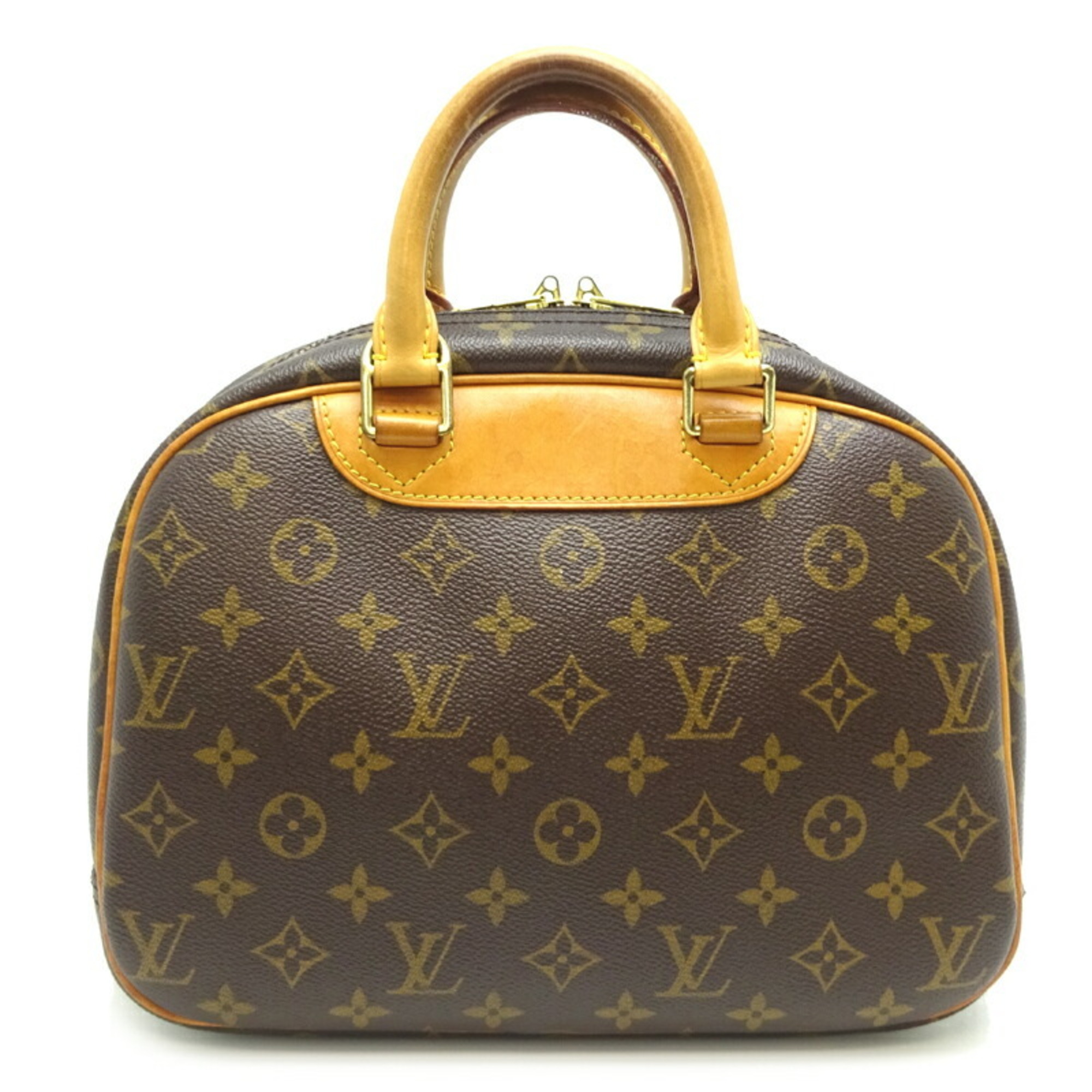 Louis Vuitton Trouville Women's Handbag M42228 Monogram Brown