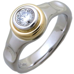Tiffany Paloma Groove Diamond Ladies Ring Pt950 Platinum Size 13