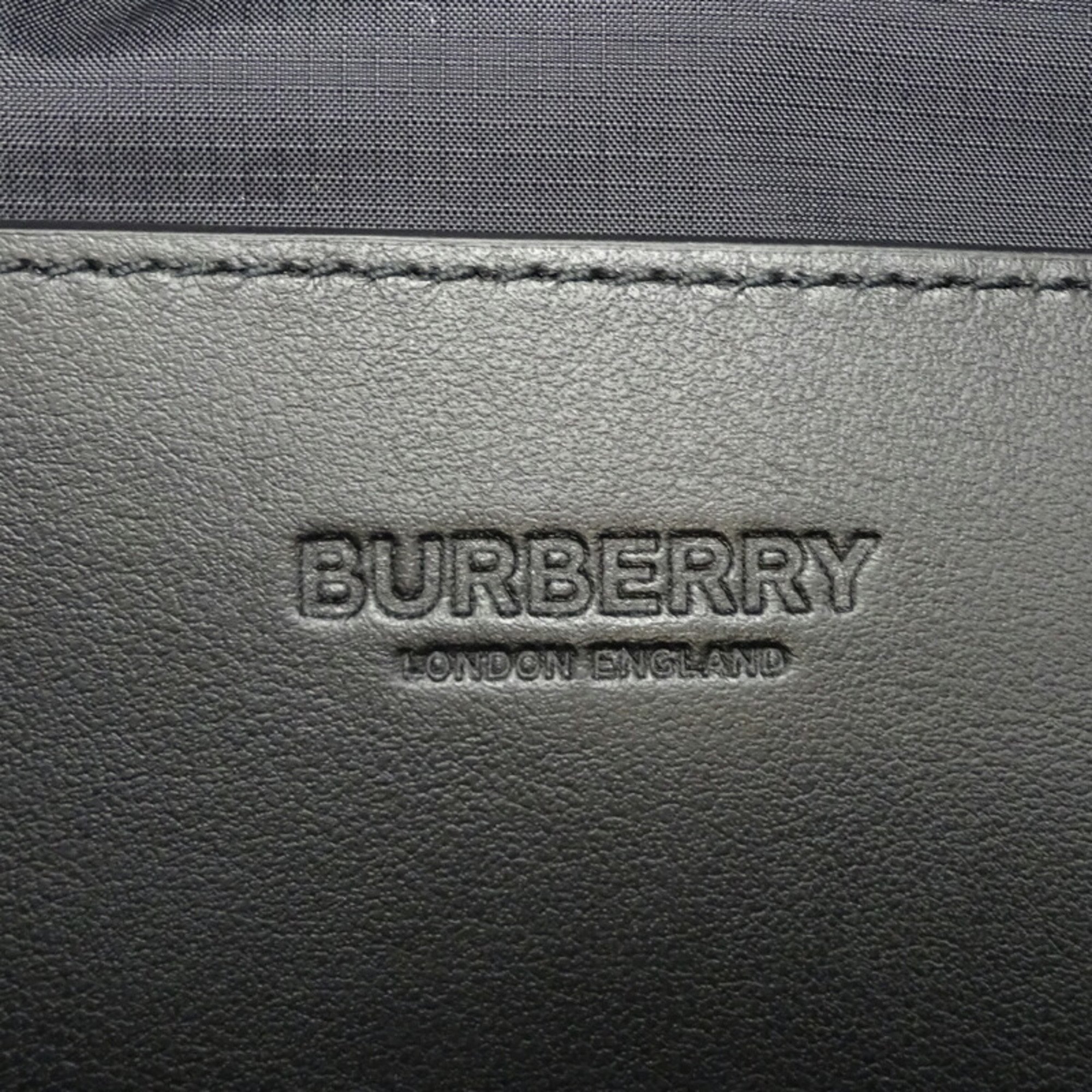 Burberry SONNY Coordinated Print Bum Bag Women's and Men's Body 8064929 Nylon Black