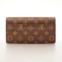 Louis Vuitton Long Wallet Monogram Portefeuille Sarah M62236 Coquelicot Ladies