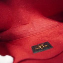 Louis Vuitton Shoulder Wallet Monogram Empreinte Pochette Felicie M80482 Noir Beige Women's