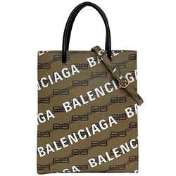 Balenciaga Shoulder Bag Phone Beige White 6930805 f-20415 2way PVC Leather BALENCIAGA