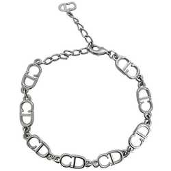 Christian Dior Bracelet Silver ec-20484 CD Metal Women's