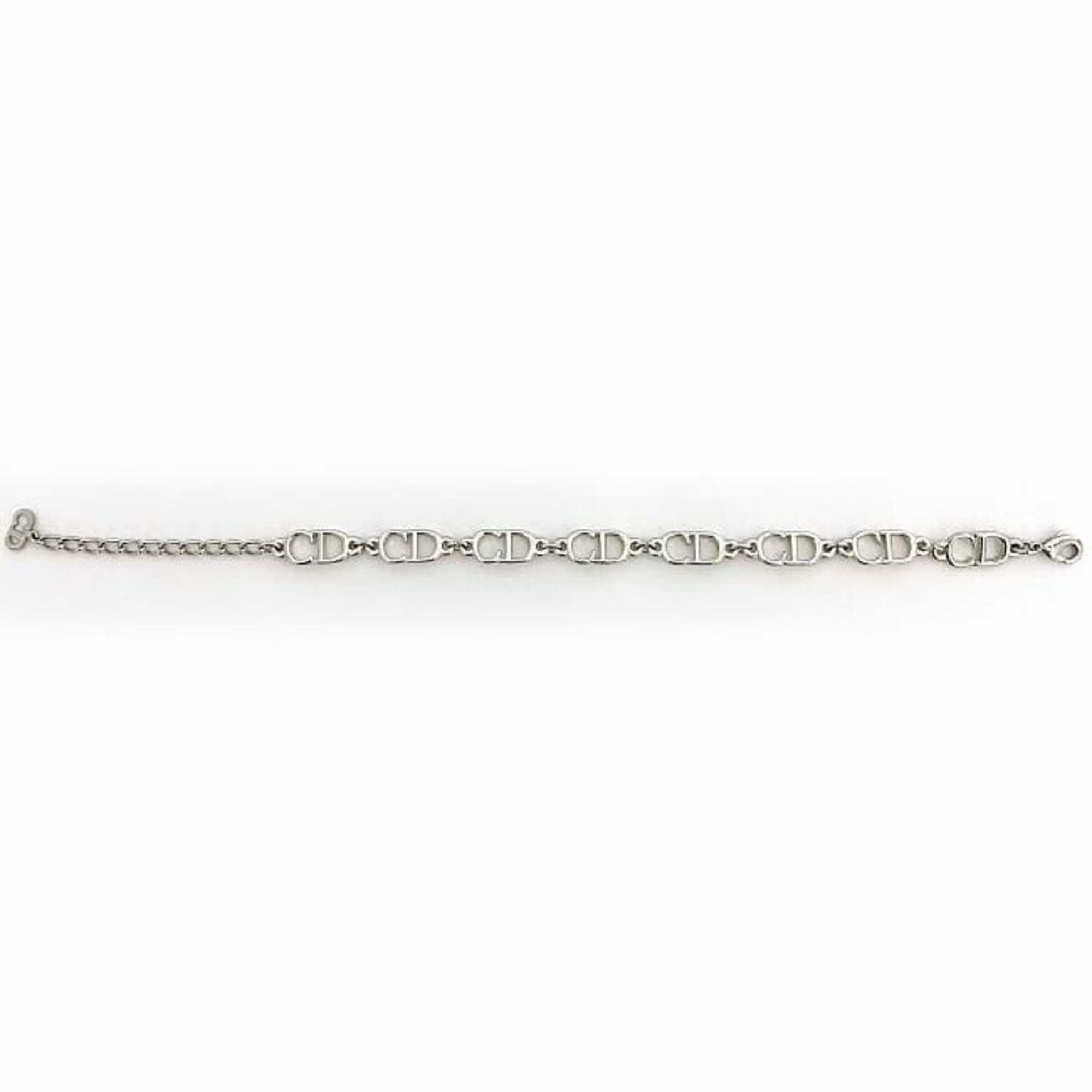 Christian Dior Bracelet Silver ec-20484 CD Metal Women's