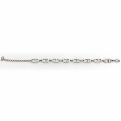 Christian Dior Bracelet Silver ec-20484 CD Metal Women's