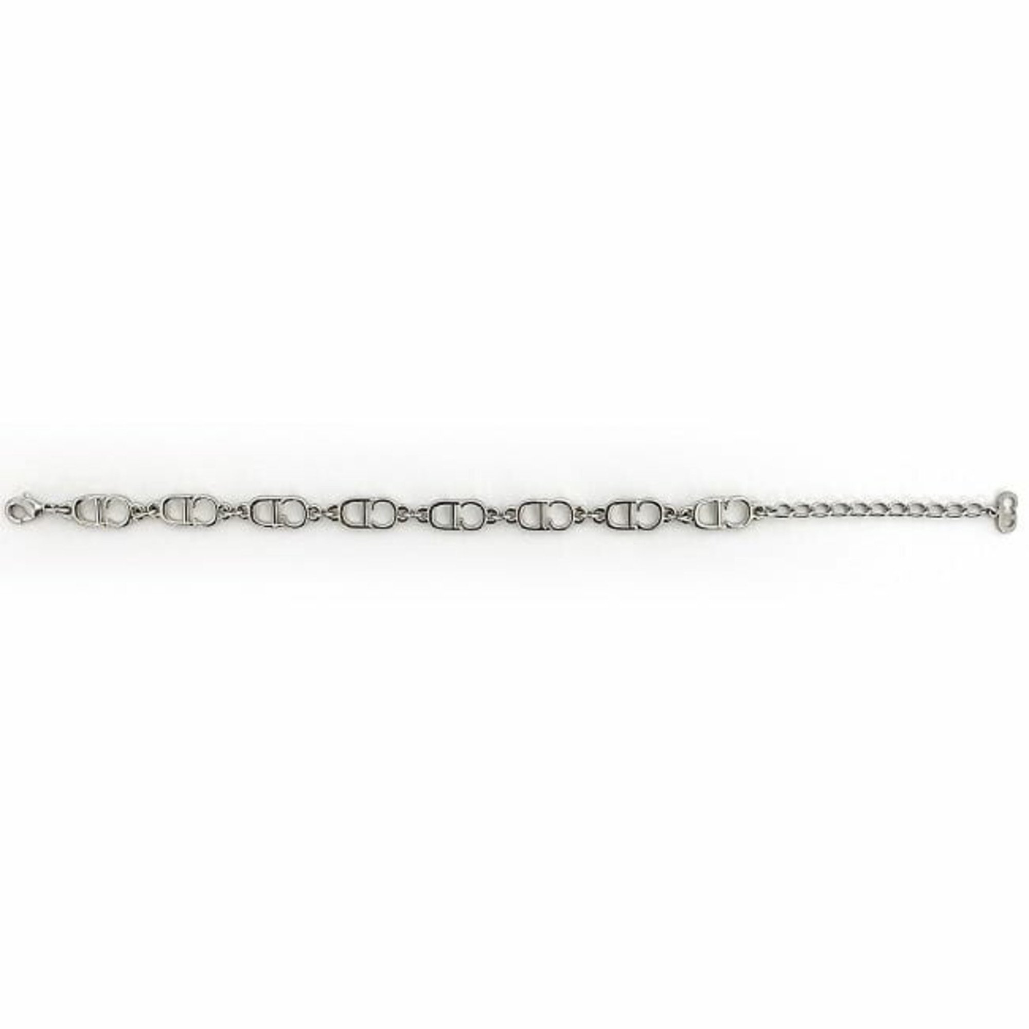 Christian Dior Bracelet Silver ec-20484 CD Metal Women's