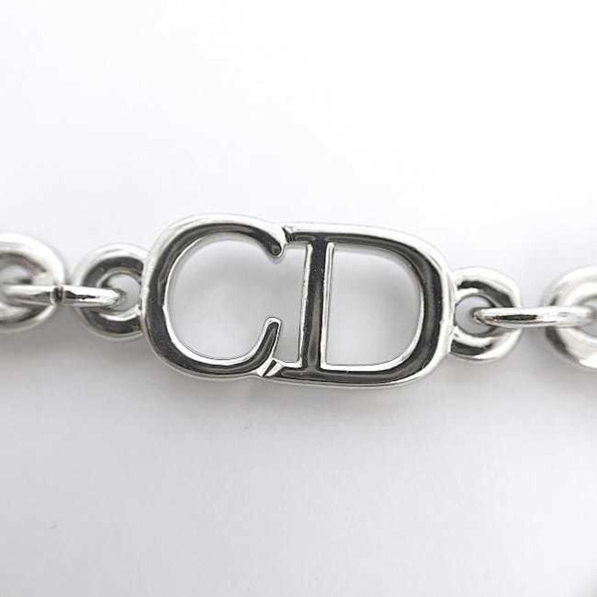 Christian Dior Bracelet Silver ec-20484 CD Metal Women's