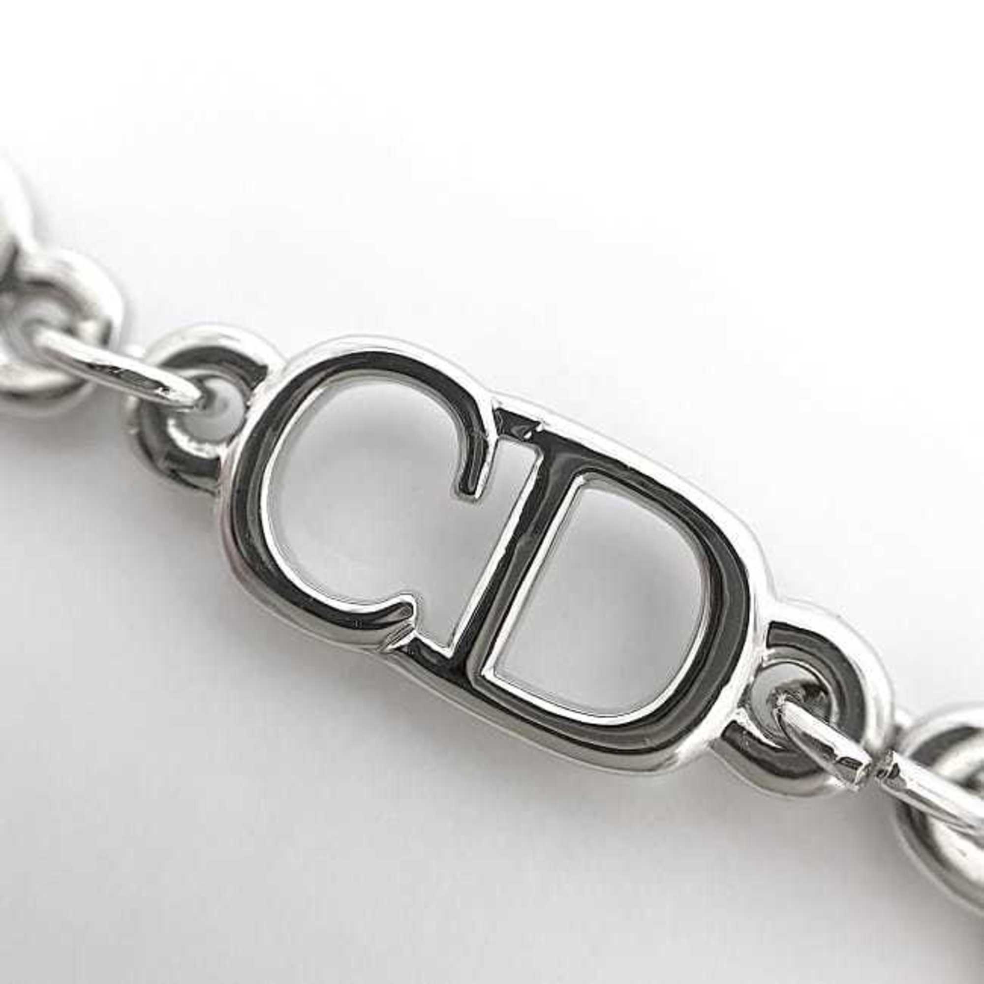 Christian Dior Bracelet Silver ec-20484 CD Metal Women's