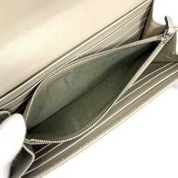 Fendi Bi-fold Long Wallet Grey Peekaboo 8M0377 ec-20486 Leather FENDI Flap Turnlock