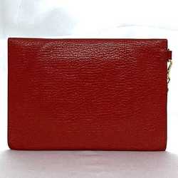 Miu Miu Miu Card Case Red Madras 5TL346 ec-20305 Heart Coin Leather Purse Pouch Flap Chain