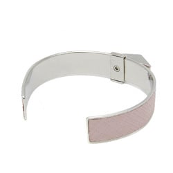 Prada 1IB375 Leather,Metal No Stone Bangle Light Pink,Silver