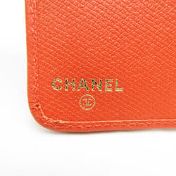 Chanel A6 Planner Cover Orange Coco Button A23850