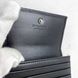 Bvlgari Serpenti Skye Man 282856 Leather Business Card Case Black