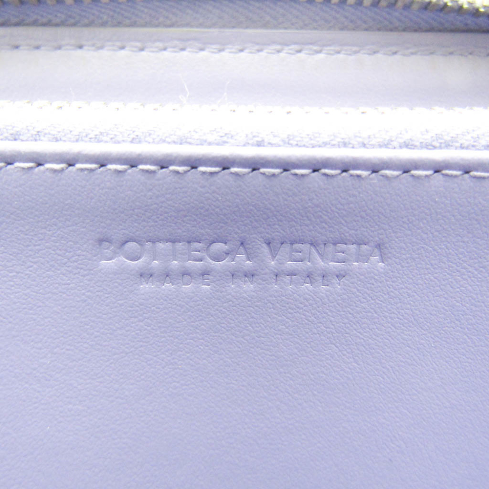 Bottega Veneta Intrecciato Women's Leather Long Wallet (bi-fold) Purple