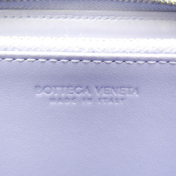 Bottega Veneta Intrecciato Women's Leather Long Wallet (bi-fold) Purple