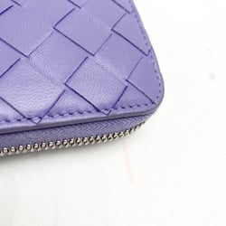 Bottega Veneta Intrecciato Women's Leather Long Wallet (bi-fold) Purple