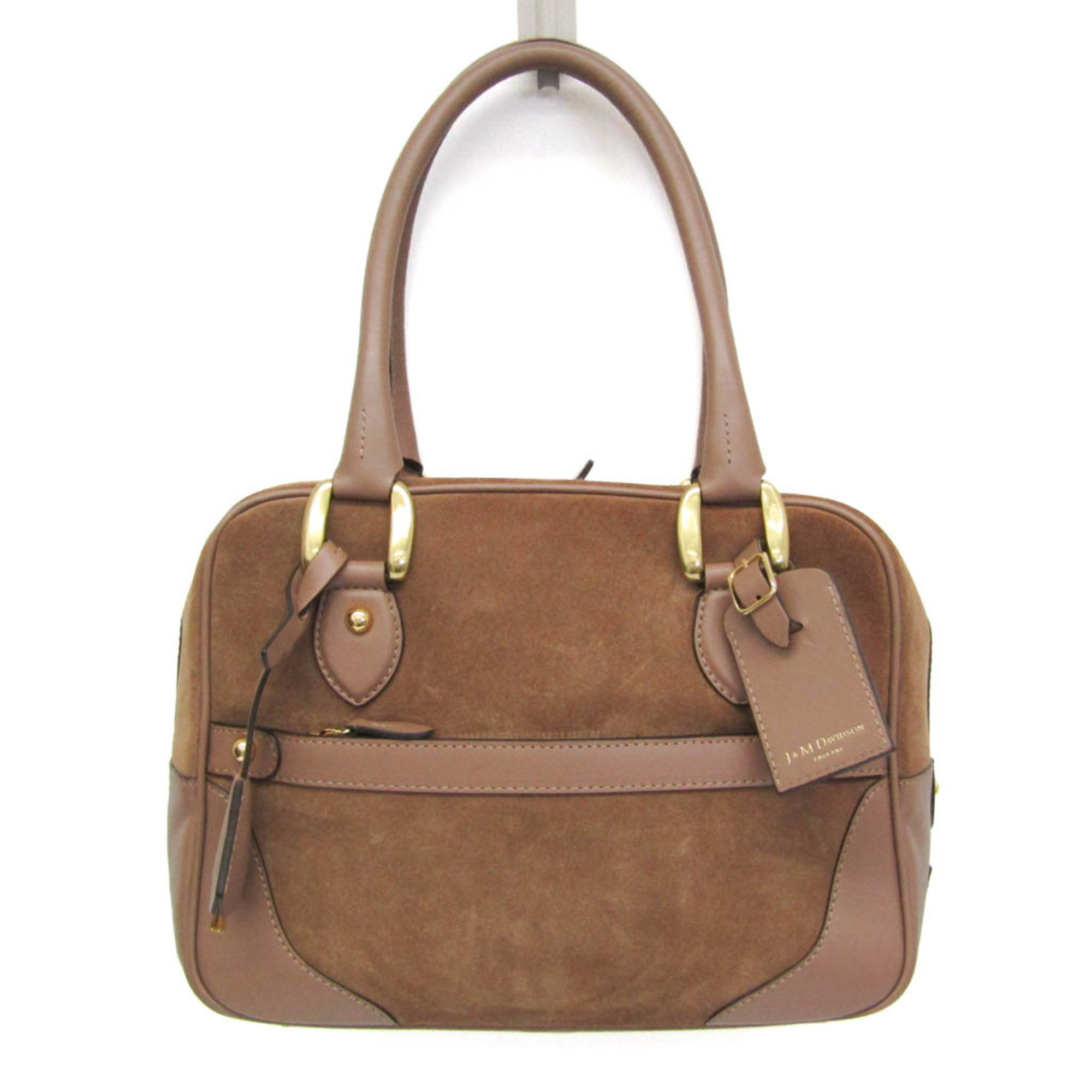 J&M Davidson MIA Women's Leather,Suede Handbag Brown,Pink Beige