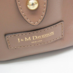 J&M Davidson MIA Women's Leather,Suede Handbag Brown,Pink Beige