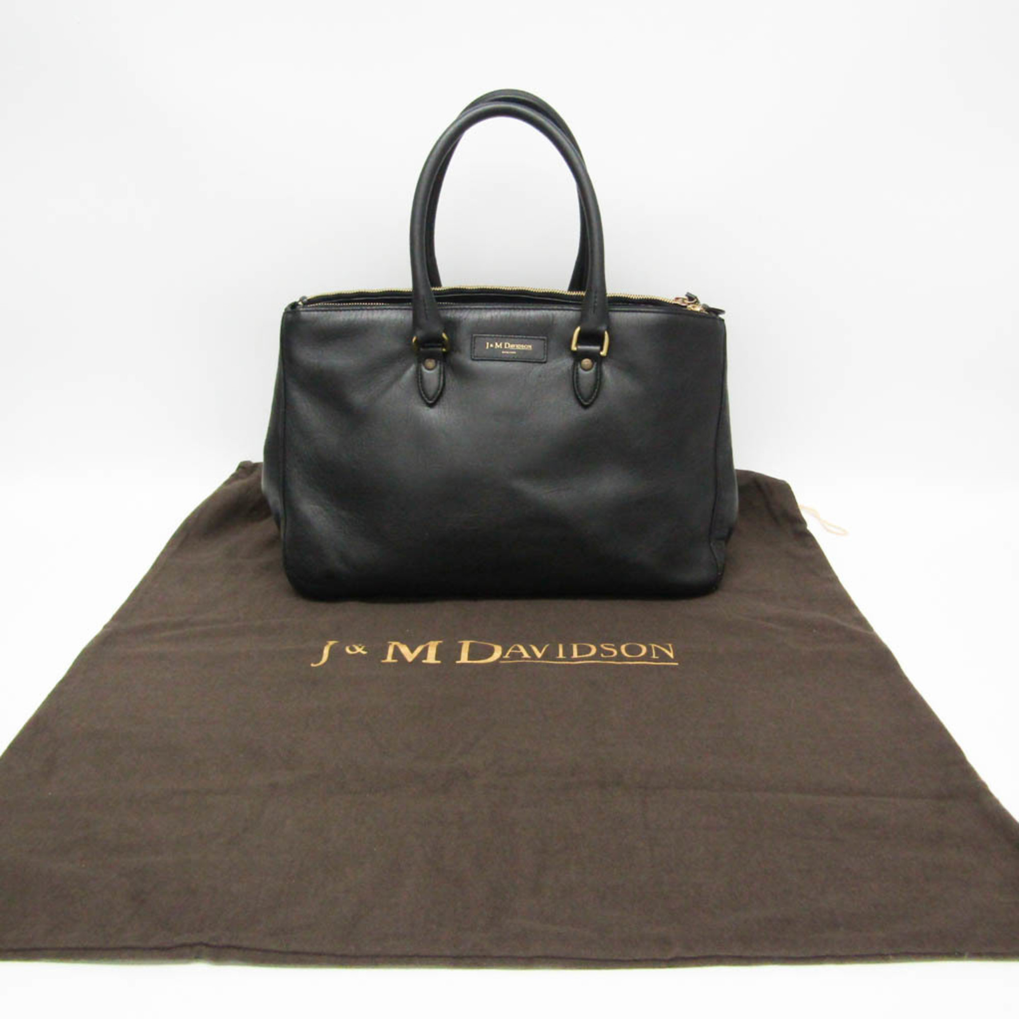 J&M Davidson SIGRID Women's Leather Tote Bag Black