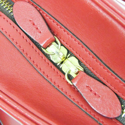 J&M Davidson Women's Leather Handbag Red Color