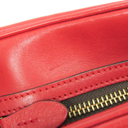 J&M Davidson Women's Leather Handbag Red Color