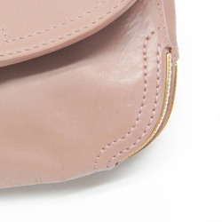 Bottega Veneta Women's Leather Shoulder Bag Pink Beige