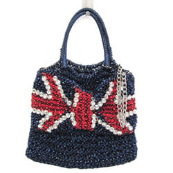 Anteprima Union Jack England Women's Wire,Rhinestone Handbag,Shoulder Bag Blue,Red Color