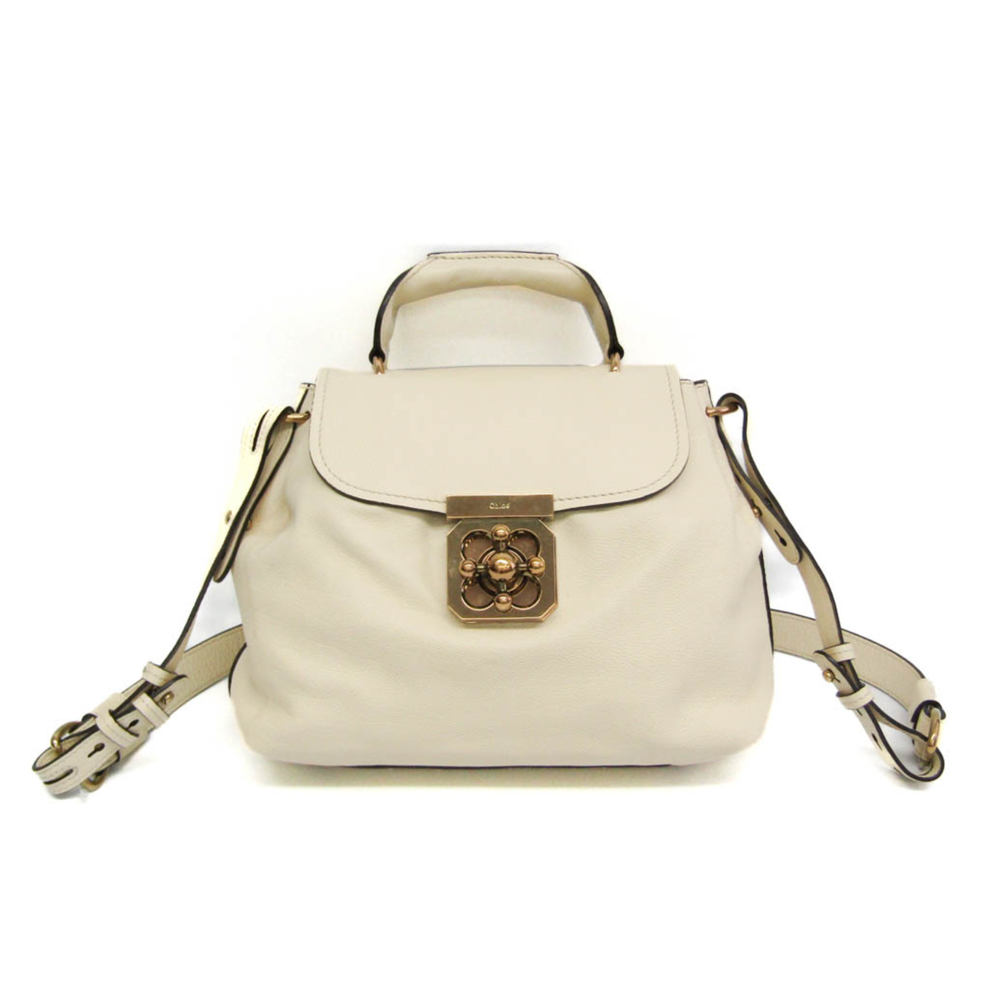 Chloé Elsie Women's Leather Handbag,Shoulder Bag Cream