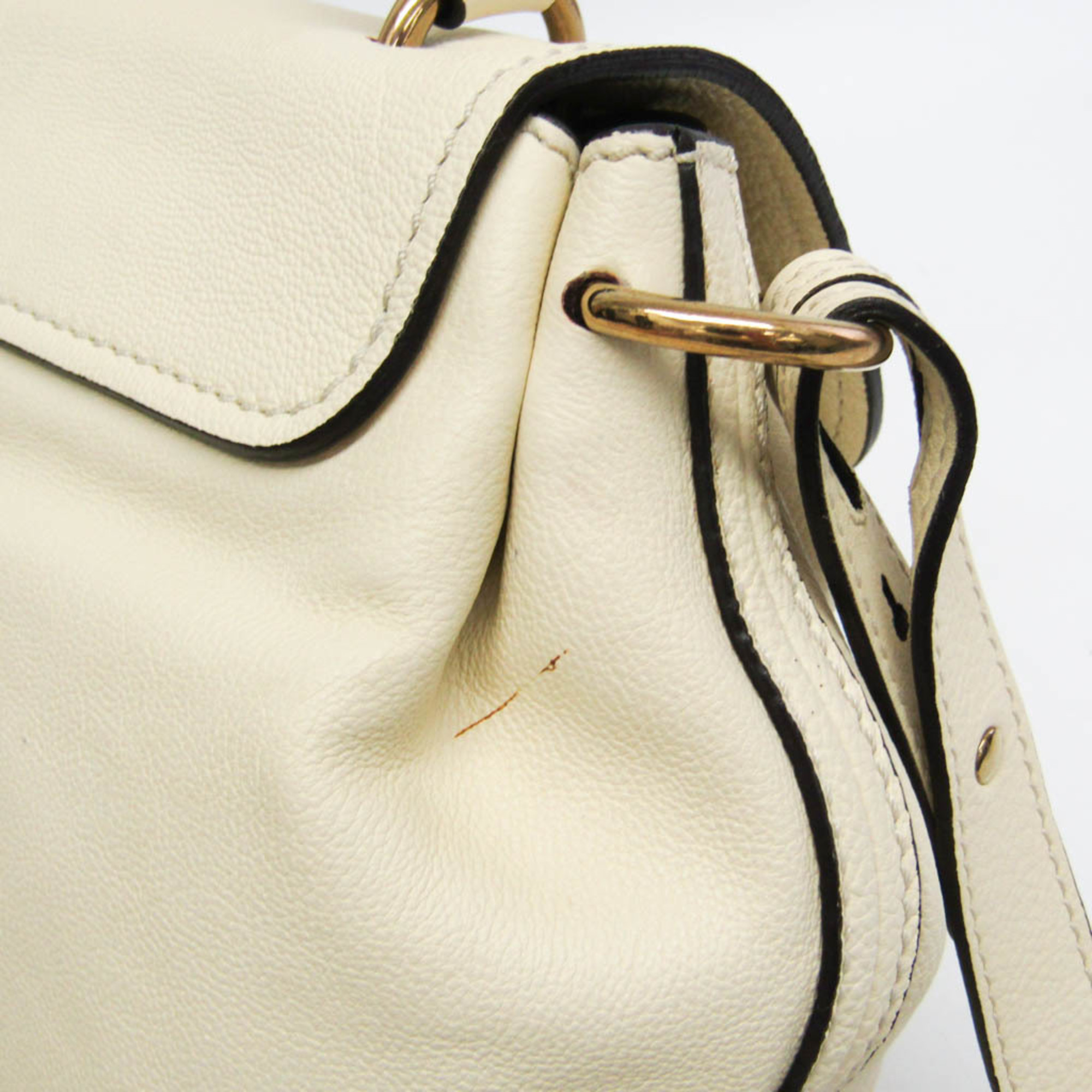 Chloé Elsie Women's Leather Handbag,Shoulder Bag Cream